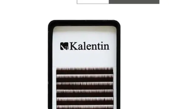 Kalentin Extensión de Cejas Planas Negras 7mm